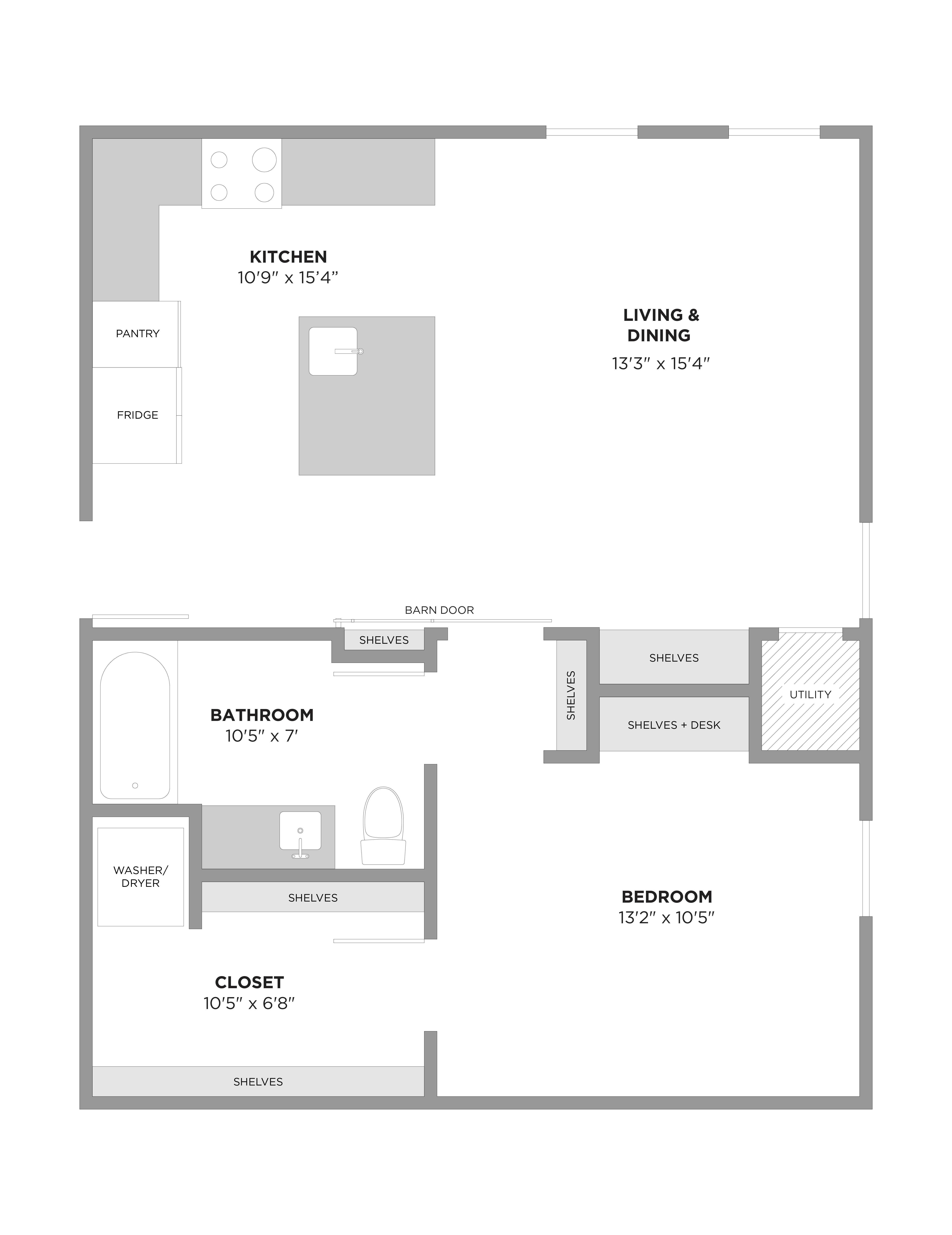 kings 1 bedroom floor plan
